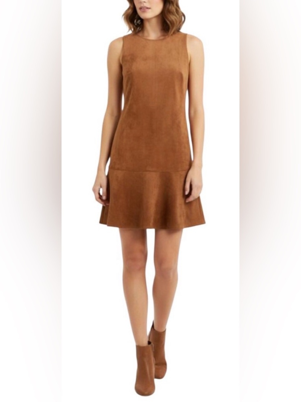J. Crew Faux Suede Drop Waist Mini Dress Brown Sleeveless
Western Large 12